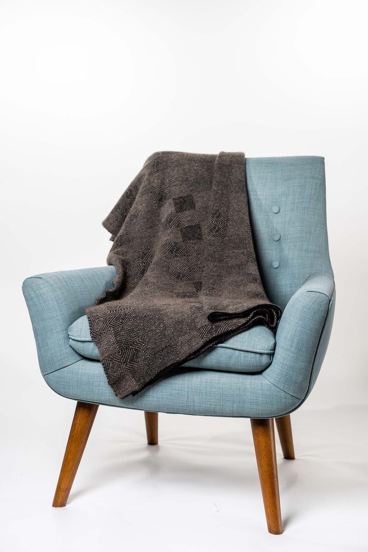 Merino Possum Koru Jacquard Throw image 1